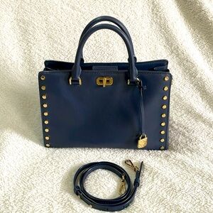 Navy blue Michael kors shoulder bag